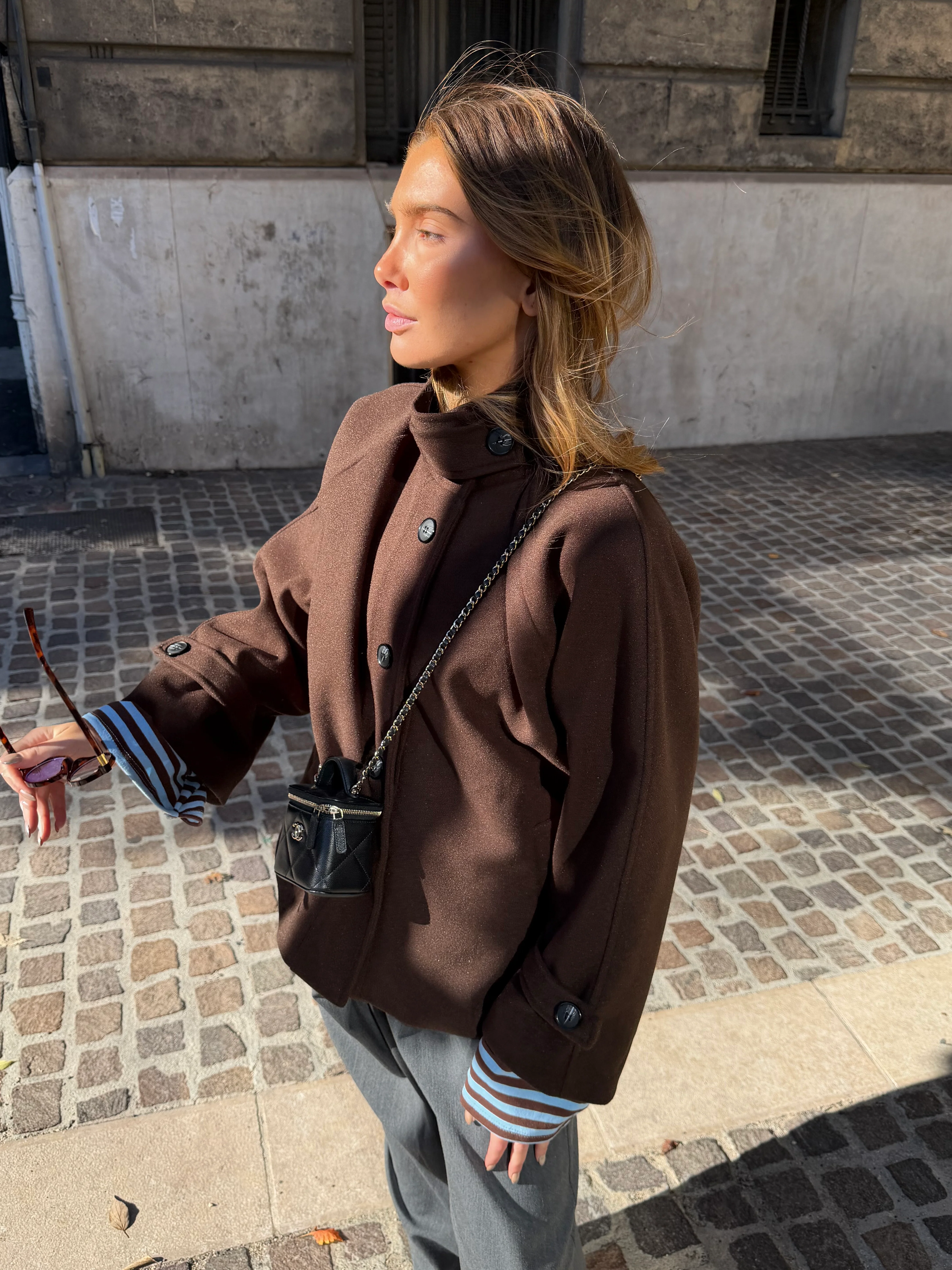 Manteau Calix marron - Image 9