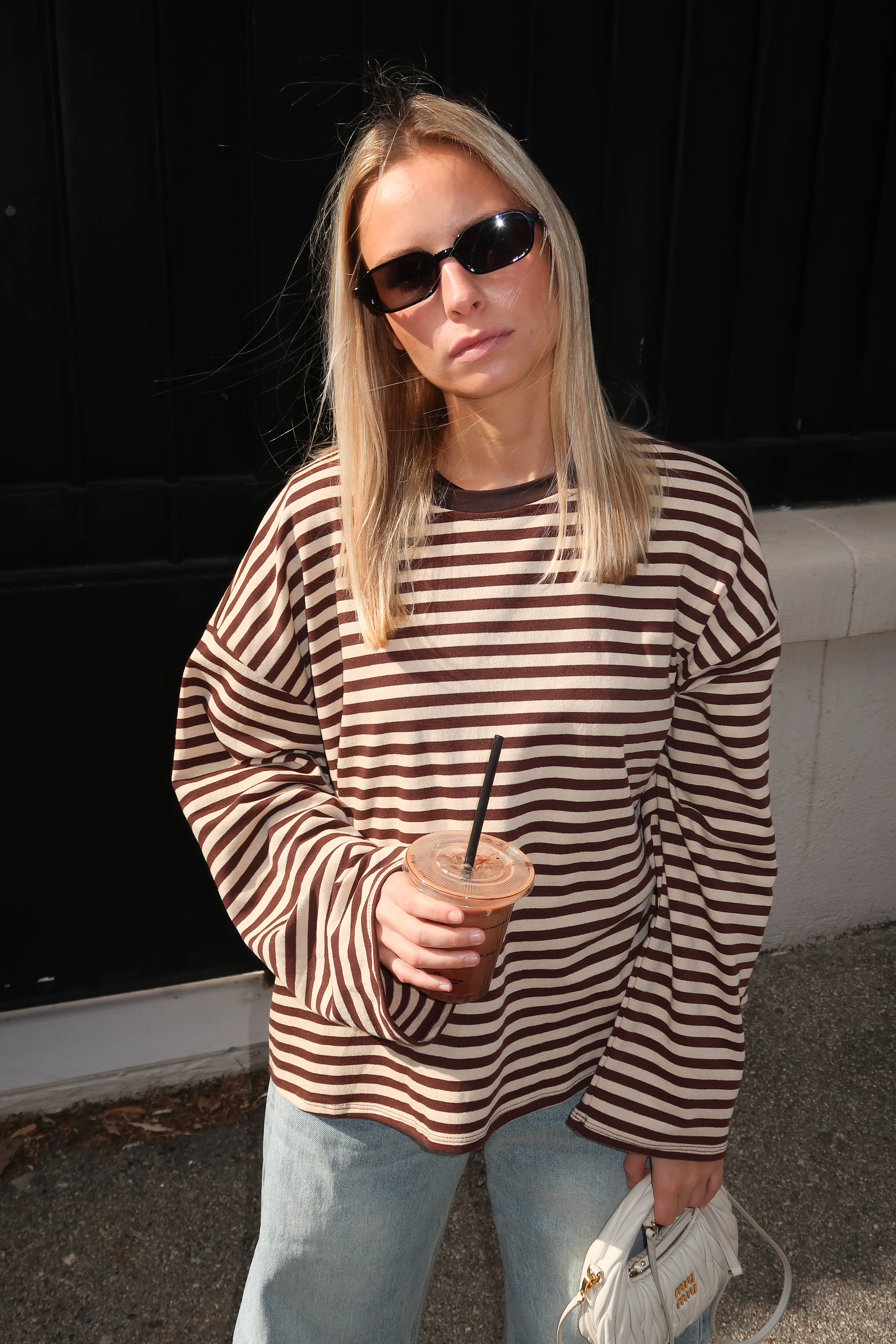 Tee-shirt Océane beige et marron - Image 5