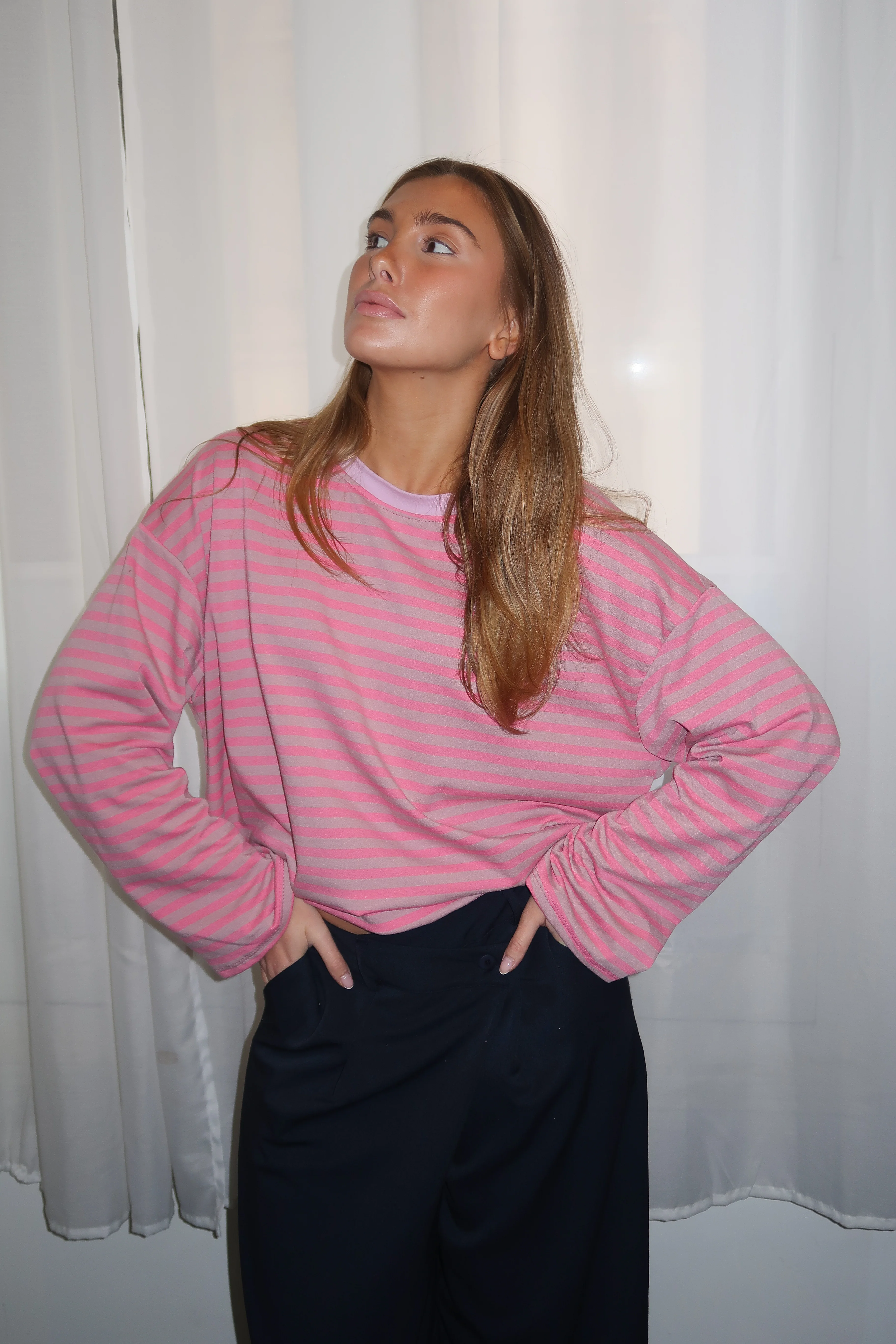 Tee-shirt Océane rose et taupe - Image 5